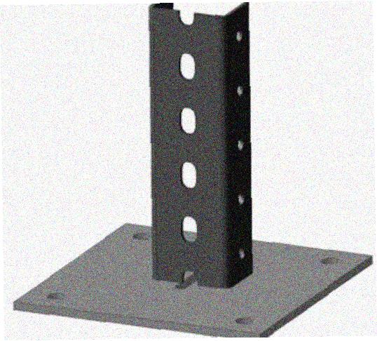 Стойка напольная (потолочная) СНП3000х4 УТ1,5,горячее цинкование, S4,0