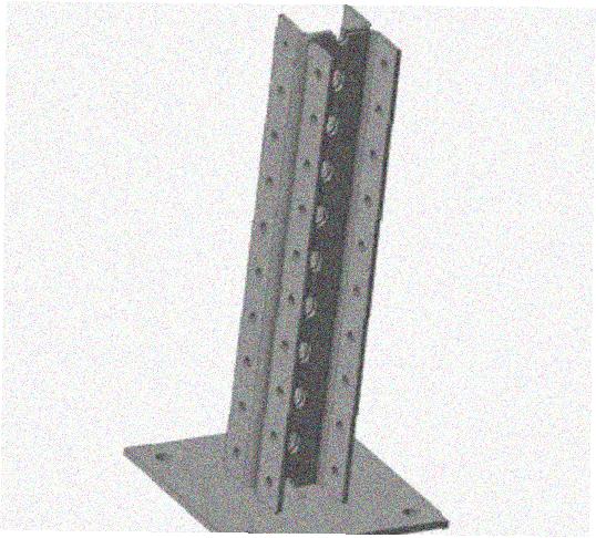 Стойка напольная (потолочная) сдвоенная СНПС520 УТ1,5, горячее цинкование, S2,5