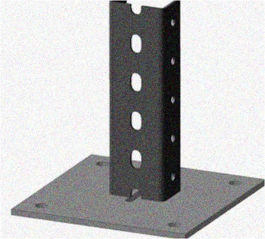 Стойка напольная (потолочная) СНП1200х4 УТ1,5,горячее цинкование, S4,0