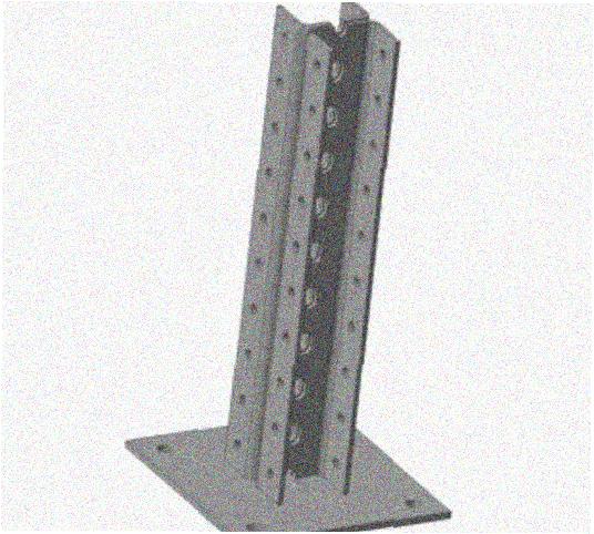 Стойка напольная (потолочная) сдвоенная СНПС3000 УХЛ1,горячее цинкование, S2,5