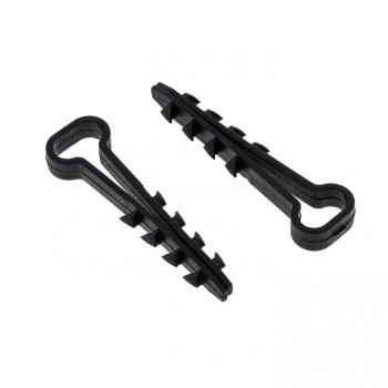 Дюбель-хомут для плоского кабеля (5-8мм) черный (100шт) PROxima EKF