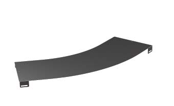 Крышка на угол горизонтальный 45º, осн.600, R-600 DKC