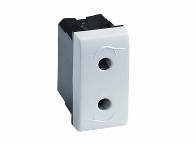 Электрическая розетка, слоновая кость, 1мод. DKC Электрическая розетка, слоновая кость, 1мод. DKC