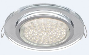 Св-к GX53 H4 5310 стекло Круг хром-хром (зеркальный) 38x126 Ecola