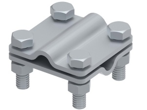 Соединитель 55х55 пруток-пруток, гор. цинк Ostec