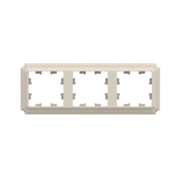 ATLASDESIGN ANTIQUE 3-постовая рамка, универсальная, бежевый Systeme Electric
