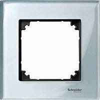 MERTEN M-Elegance Рамка стеклянная горизонт/вертик 1 мест . бриллиант/серебро IP20 Schneider Electri