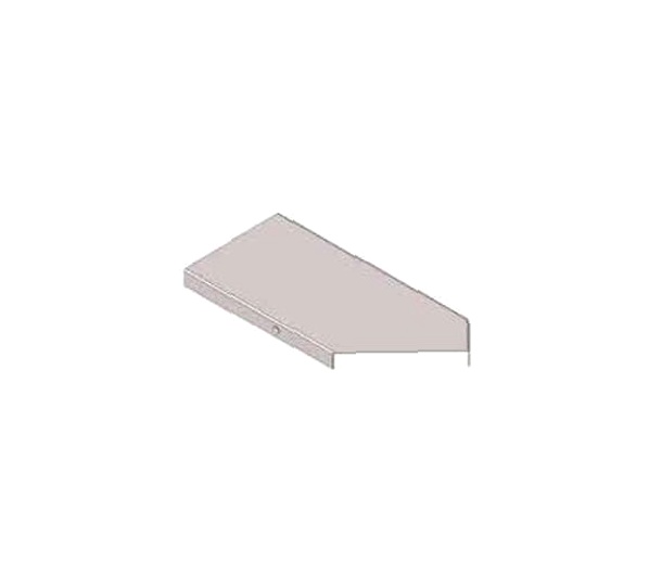 Крышка к угловому лотку замковому КЛУЗ 200-135 УХЛ1 поворот на 135, оцинкованный лист S1,0