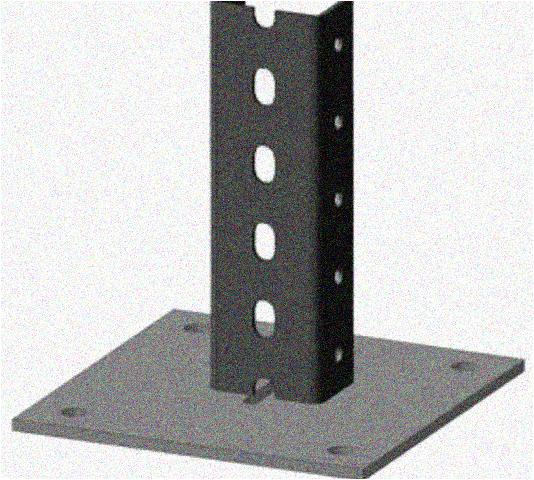 Стойка напольная (потолочная) СНП1320 УТ1,5,горячее цинкование, S2,5