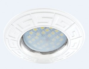 Св-к литой MR16 GU5.3 DL110А Антик белый Ecola