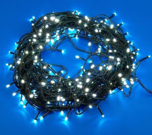 Гирлянда-нить 500 светодиодов, белый свет, зел. провод, 50м IP20 Uniel