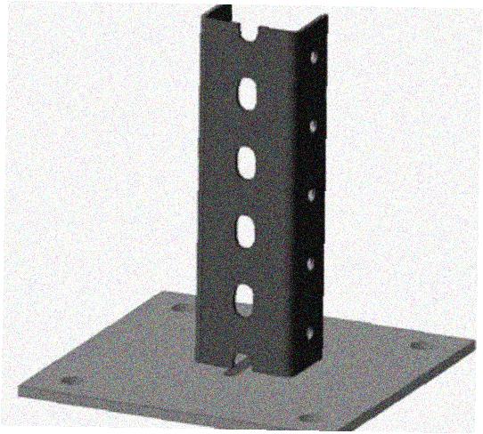 Стойка напольная (потолочная) СНП200х4 УТ1,5,горячее цинкование, S4,0