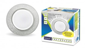 Светильник встраиваемый GX53 H38 123(87)x45 "модерн" св/д подсветка 4000K IP20 General