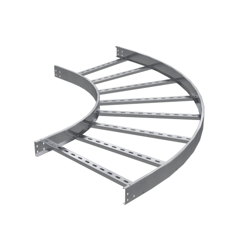 Угол горизонтальный 90 градусов 150х600, R600, 1,5 мм, AISI 304 DKC