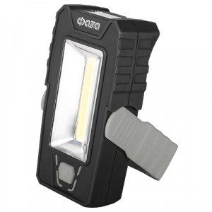 Фонарь Рабочий WL2-L2W/L03-gy (черн-серый) 3xR03 COB2W(150lm)+3св/д(30lm) 2 реж. магнит крюч ФАЗА