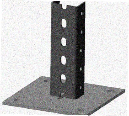 Стойка напольная (потолочная) СНП720х4 УХЛ1,горячее цинкование, S4,0