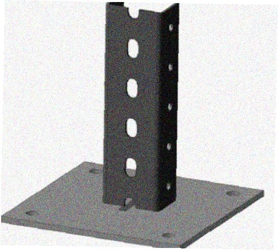 Стойка напольная (потолочная) СНП1520х4 УХЛ1,горячее цинкование, S4,0