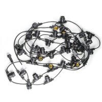 Гирлянда Белт-Лайт, 20м + 1,5м сетевой шнур. 80 патронов E27, шаг 25см. Чёрная. UDL-K111 IP65. Гирлянда Белт-Лайт, 20м + 1,5м сетевой шнур. 80 патронов E27, шаг 25см. Чёрная. UDL-K111 IP65.