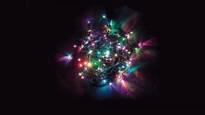 Св/д гирлянда Feron CL90 7 веток (2м) + 1.5м 230V мультиколор, зеленый шнур