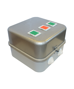 Пускатель электромагнитный ПМ12-040560 У3 В, 220В/50Гц, 4з+2р, 40А, реверсивный, без реле, в корпусе IP40, с кнопками ПУСК+СТОП+R Электротехник