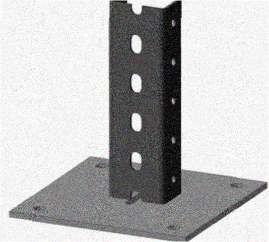 Стойка напольная (потолочная) СНП800х4 УТ1,5,горячее цинкование, S4,0