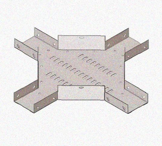 Лоток крестообразный перфорированный КМ 100х80 УХЛ1, горячее цинкование, S1,5