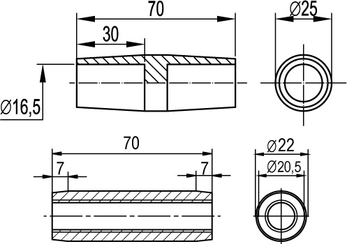 Соединительная муфта для омеднённого заземлителя D14.2 мм DKC