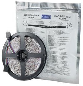 Лента св/д 12V 14.4W/m 60led/m IP20 RGB 5м General