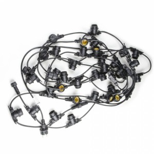 Гирлянда ул. "Белт Лайт" 5м+1,5м шнур, 10патр. E27 шаг 50см, черн.IP65 Uniel Гирлянда ул. "Белт Лайт" 5м+1,5м шнур, 10патр. E27 шаг 50см, черн.IP65 Uniel