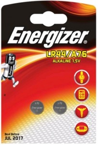 Элемент питания Alkaline LR44/A76 G13 BL2 Energizer