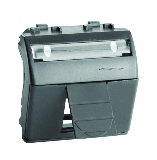 Адаптер для информационных разъемов R&M, черный, 2мод. DKC Адаптер для информационных разъемов R&M, черный, 2мод. DKC