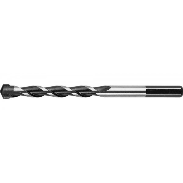 СУПЕР-6 12 x 150 мм сверло по бетону с шестигранным хвостовиком ПРОФЕССИОНАЛ ЗУБР