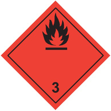 Знак для маркировки опасных грузов "Кл,3" 250х250 мм, пленка самоклеящаяся ГОСТ 19433-88 EKF Знак для маркировки опасных грузов "Кл,3" 250х250 мм, пленка самоклеящаяся ГОСТ 19433-88 EKF