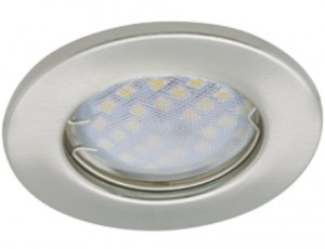 Светильник встр.плоский MR16 GU5.3 DL90 сатин-хром 30x80 Light ECOLA