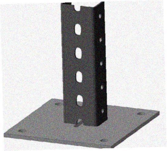 Стойка напольная (потолочная) СНП1400х4 УХЛ1,горячее цинкование, S4,0