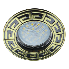 Светильник MR16 DL110А Антик черный  хром\золото