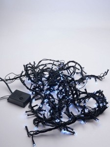 Светодиодная гирлянда Feron CL91 7 веток (3м) + 4м 230V 5000К, c питанием от сети, зеленый шнур