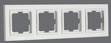 Despina Рамка универсальная 4 мест . Белый IP20 Mono