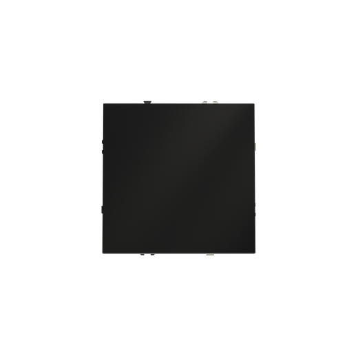 Выключатель встраиваемый Voltum S70 одноклавишный 10А, (черный матовый)