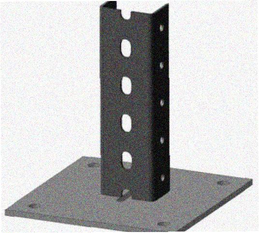 Стойка напольная (потолочная) СНП720х4 УТ1,5,горячее цинкование, S4,0