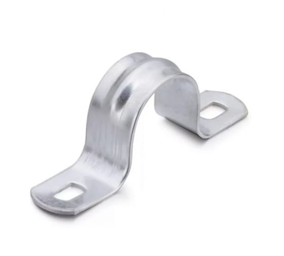 Скоба металлическая двухлапковая СМД d14-15 мм (100 шт/уп) Промрукав