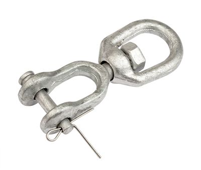 Вертлюг петля-вилка D6, оцинкованная сталь DKC