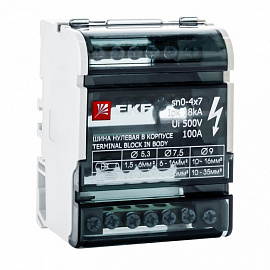 Шина нулевая в корпусе (4х7) PROxima EKF