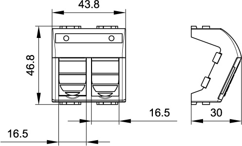 Адаптер для двух информационных разъемов Keystone, белый, 2 мод. DKC Адаптер для двух информационных разъемов Keystone, белый, 2 мод. DKC