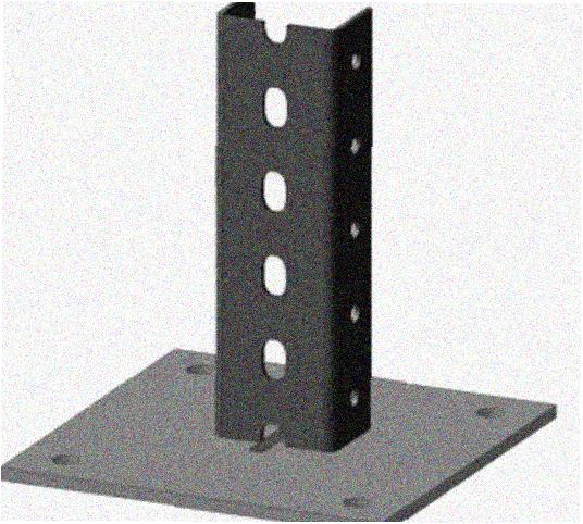 Стойка напольная (потолочная) СНП920х4 УТ1,5,горячее цинкование, S4,0