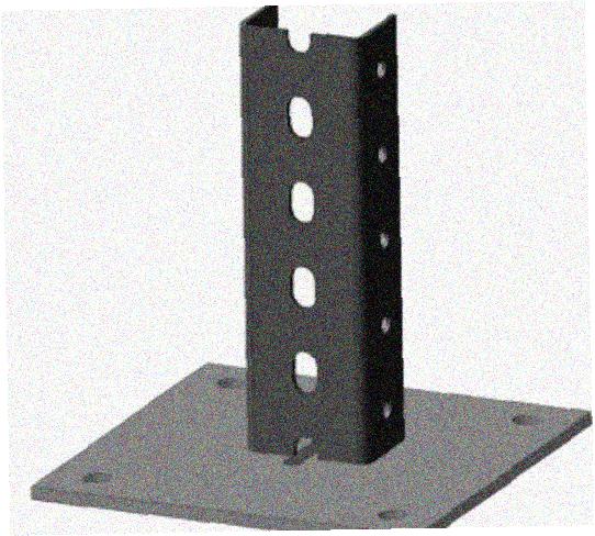 Стойка напольная (потолочная) СНП1400 УТ1,5,горячее цинкование, S2,5