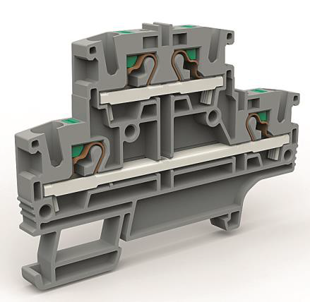 Двухуровневая клемма на 4 кв.мм DKC