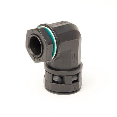 Монтажный комплект муфта 90 грд. труба-коробка DN 29 мм, М32х1,5, полиамид, цвет черный DKC