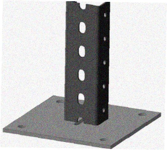 Стойка напольная (потолочная) СНП200 УТ1,5,горячее цинкование, S2,5