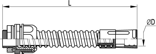 Муфта гибкая труба-коробка, IP65, д.20мм DKC